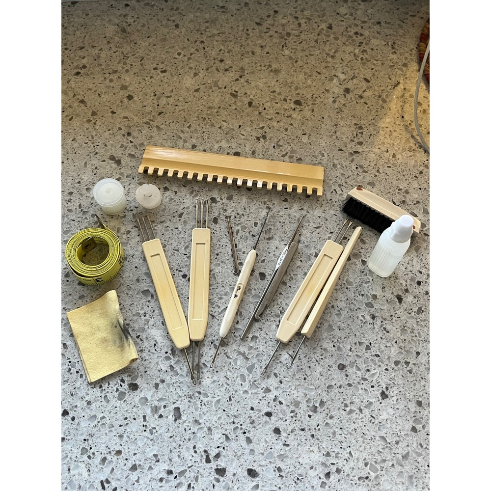 Knitting Machine Tool Kit Case Transfer Tools Latch Hook Comb Set - Picture 4 of 7